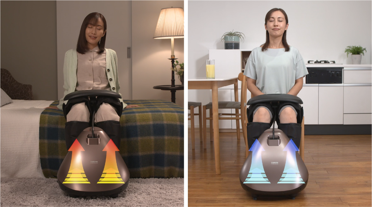 年中使えるように温風機能を搭載